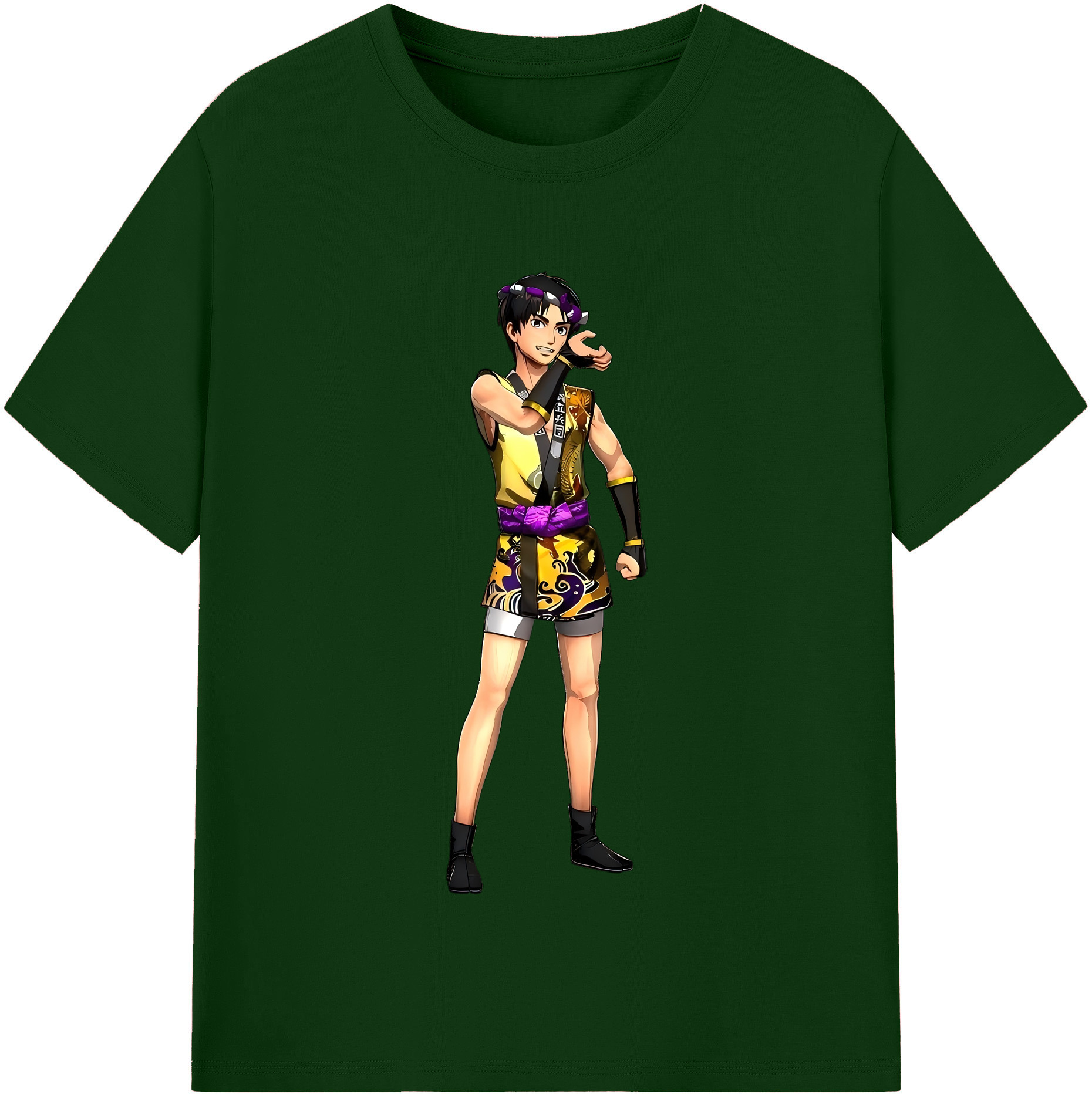 （画像用） 進撃の巨人 リヴァイ·アッカーマン Attack on Titan Levi Ackerman 綿100％半袖Tシャツ（フロントプリント）
